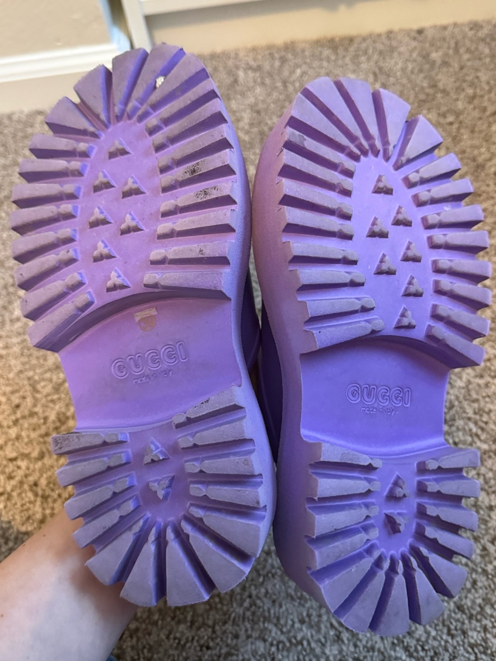 Gucci Lavender Slip-On Clog - Picture 5 of 5